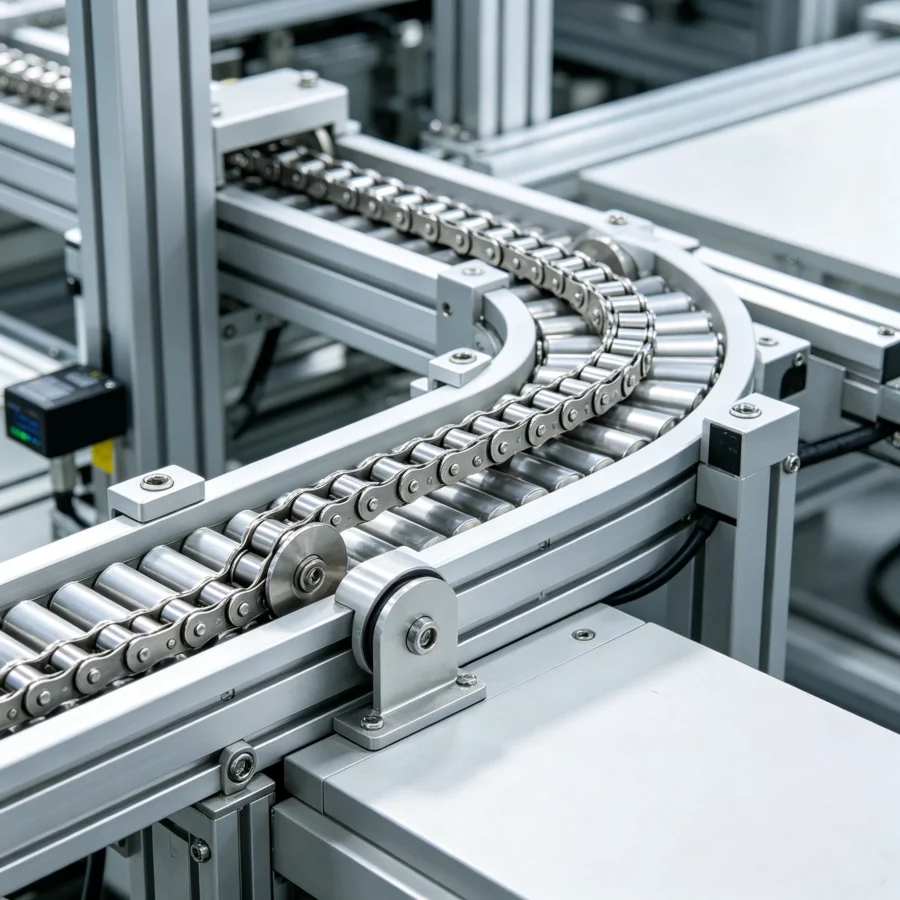 Stainless Film Clamp Roller Gripper Chain