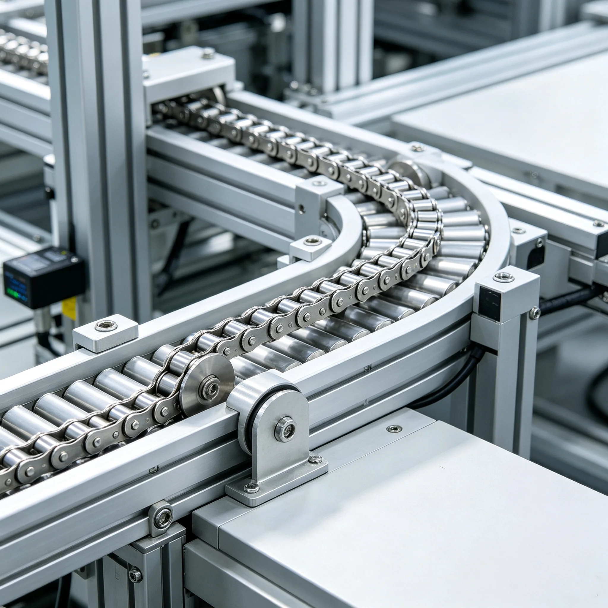Stainless Film Clamp Roller Gripper Chain