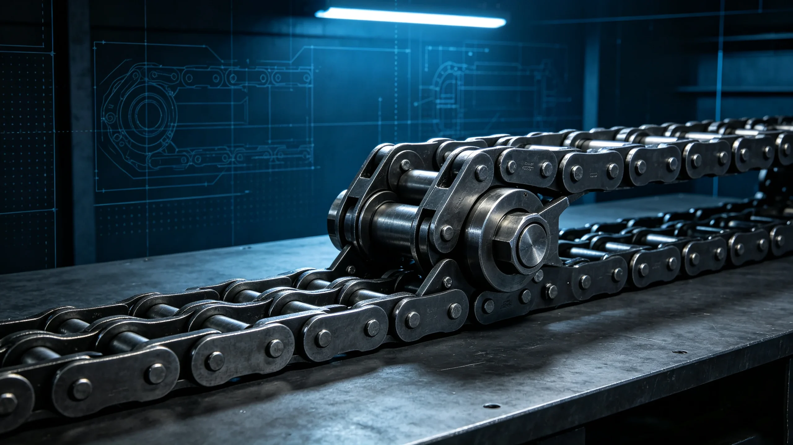 Double-strand conveyor chain